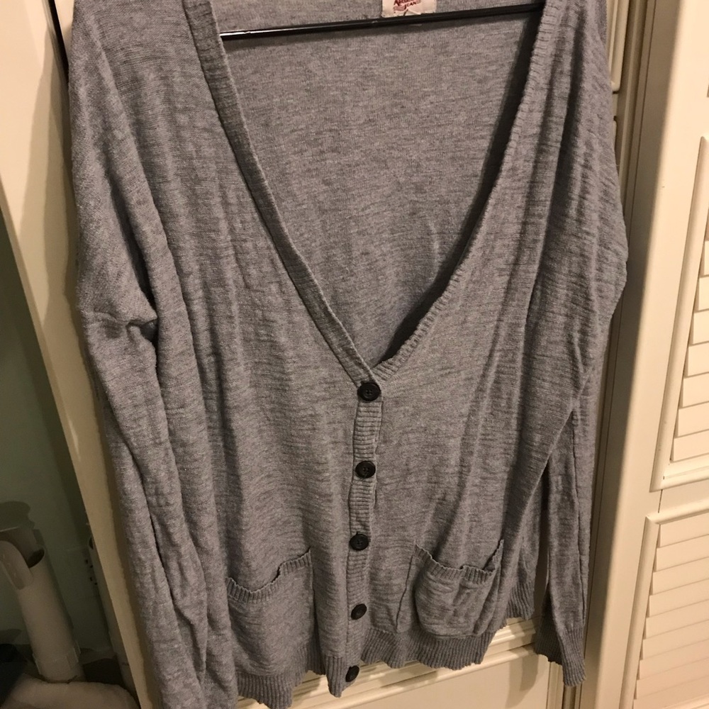 Grey cardigan